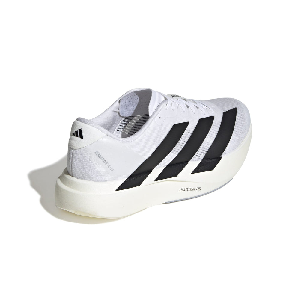 Adidas Adizero EVO SL "Cloud White/Core Black" – back view