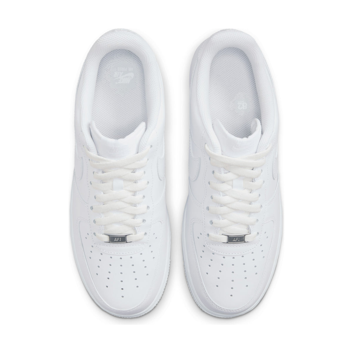 Nike Air Force 1 '07 "Triple White" – top view