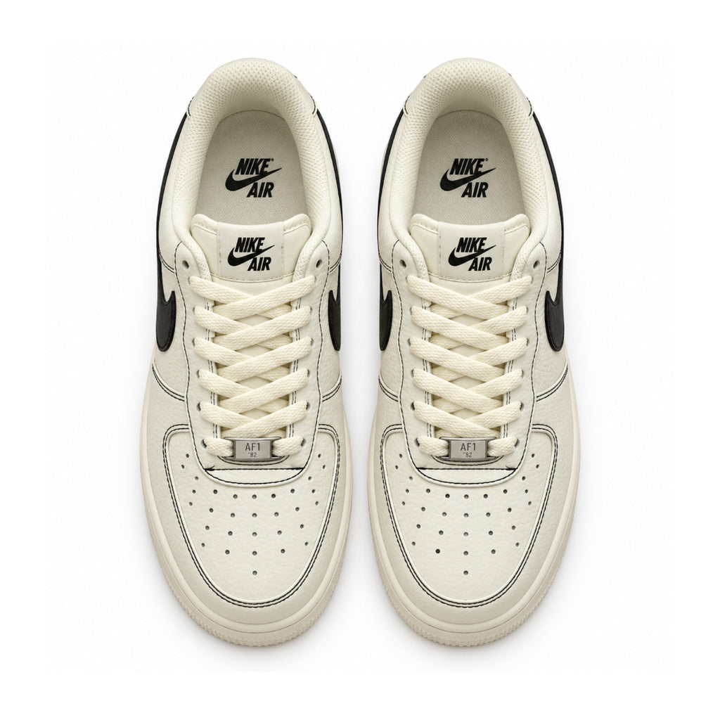 Nike Air Force 1 '07 LV8 "Cream/Black" – top view