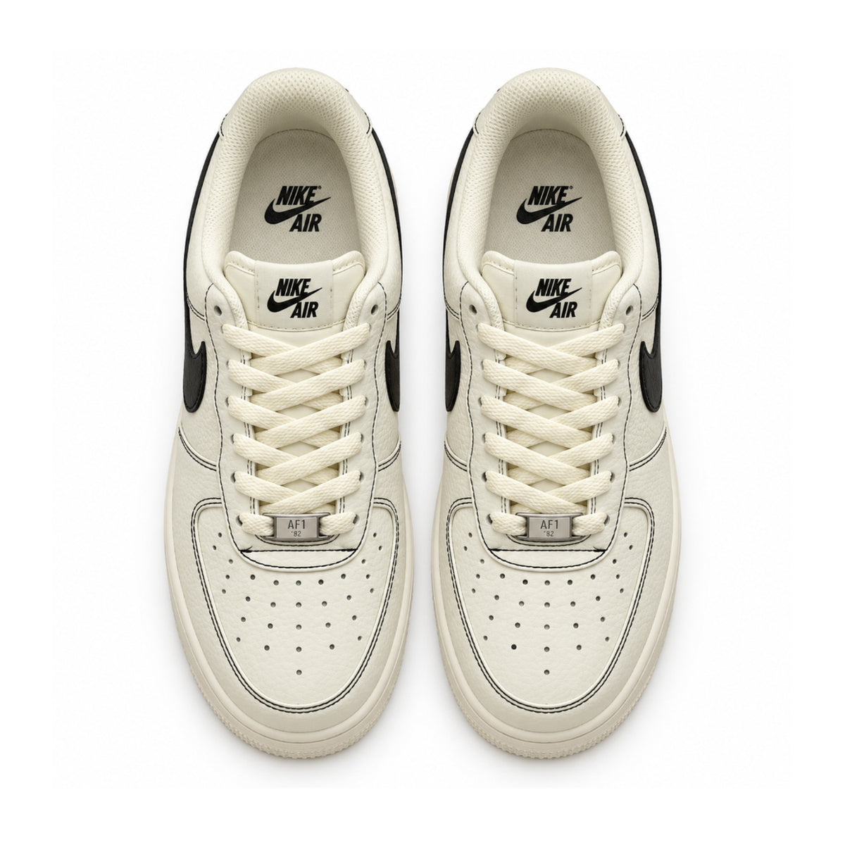 Nike Air Force 1 '07 LV8 "Cream/Black" – top view