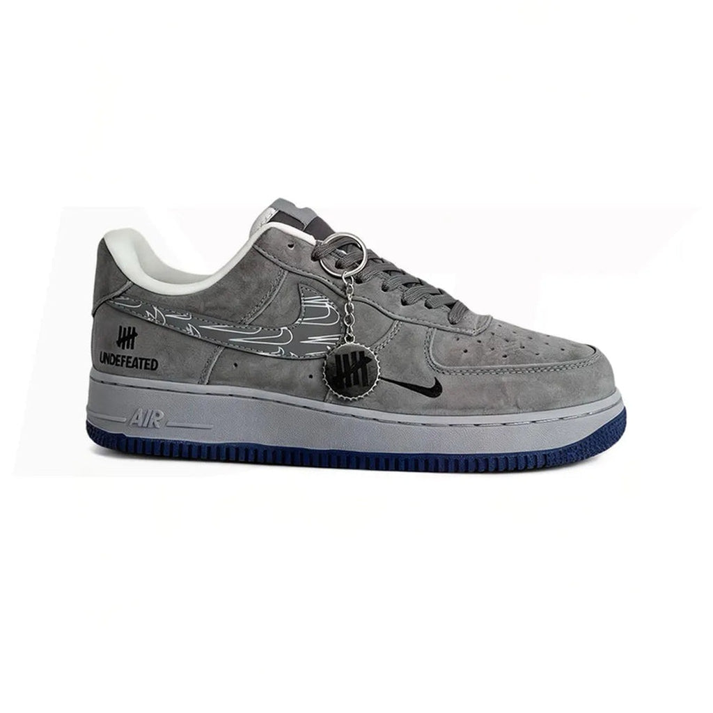 Nike Air Force 1 Low "Grey Suede/Navy" – side view