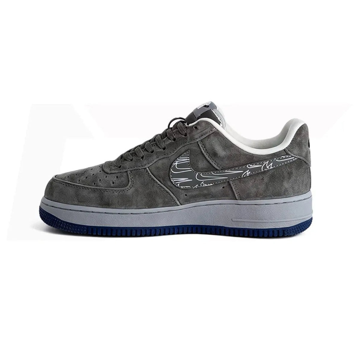 Nike Air Force 1 Low "Grey Suede/Navy" – inner side view