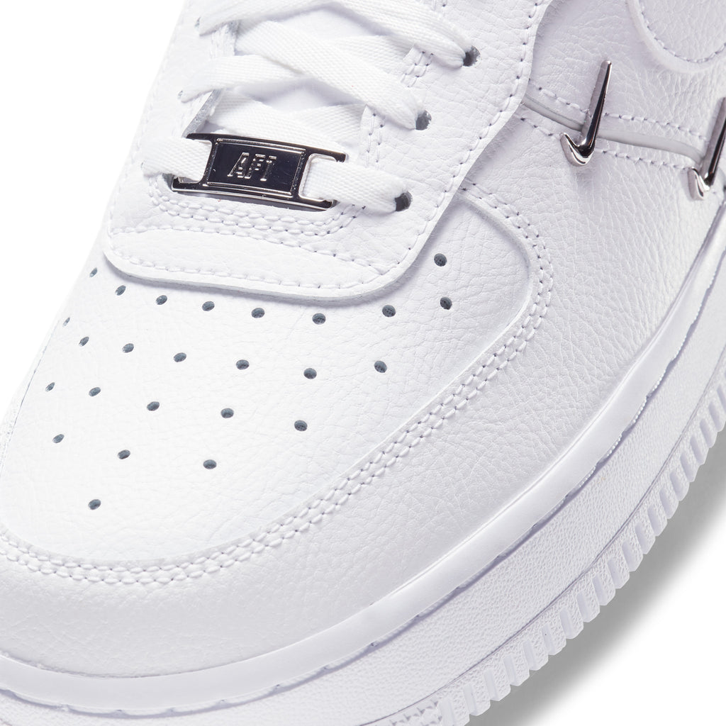 Nike Air Force 1 '07 LX "White Mini Swoosh" – toe detail
