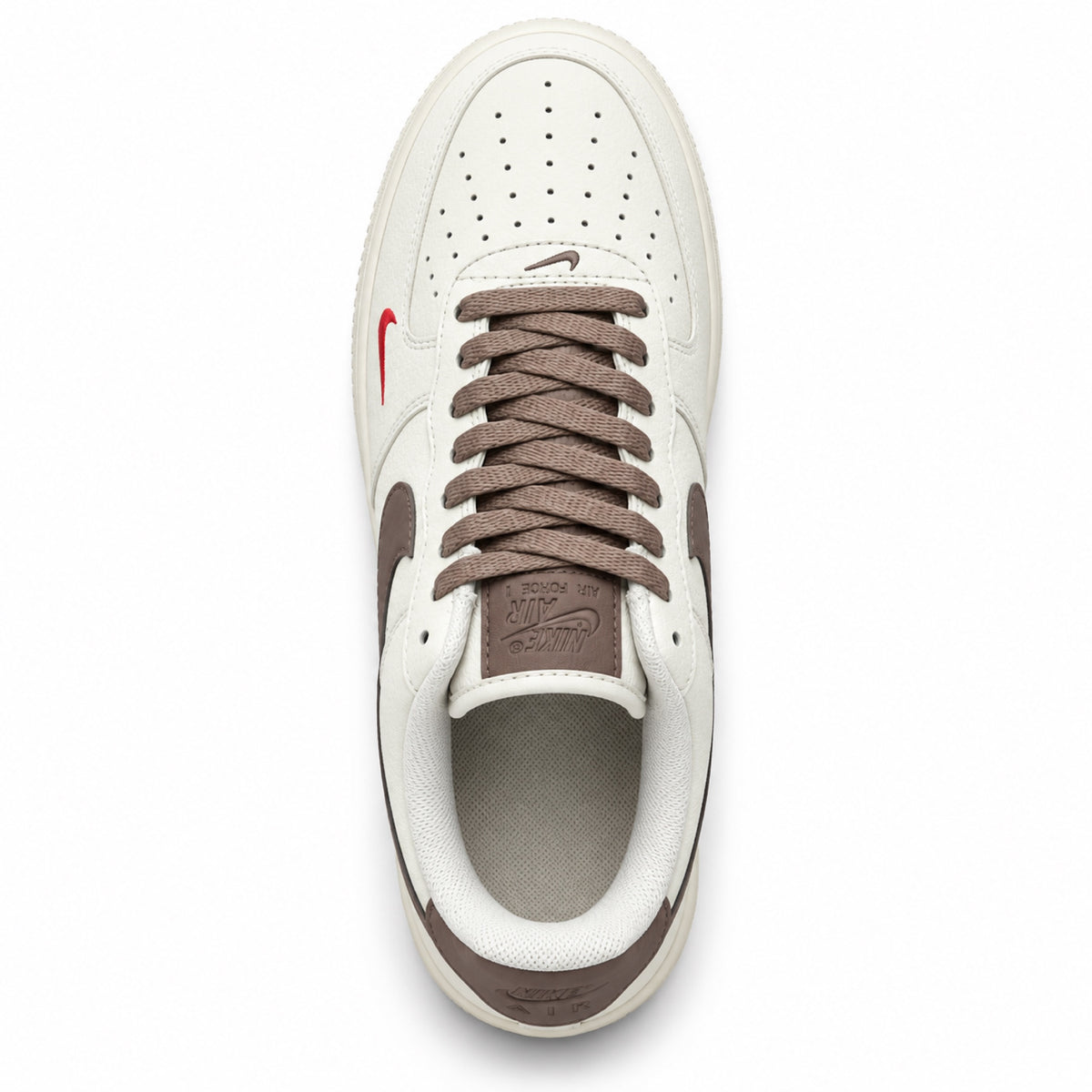 Nike Air Force 1 Low "Sail/Brown/Red" – top