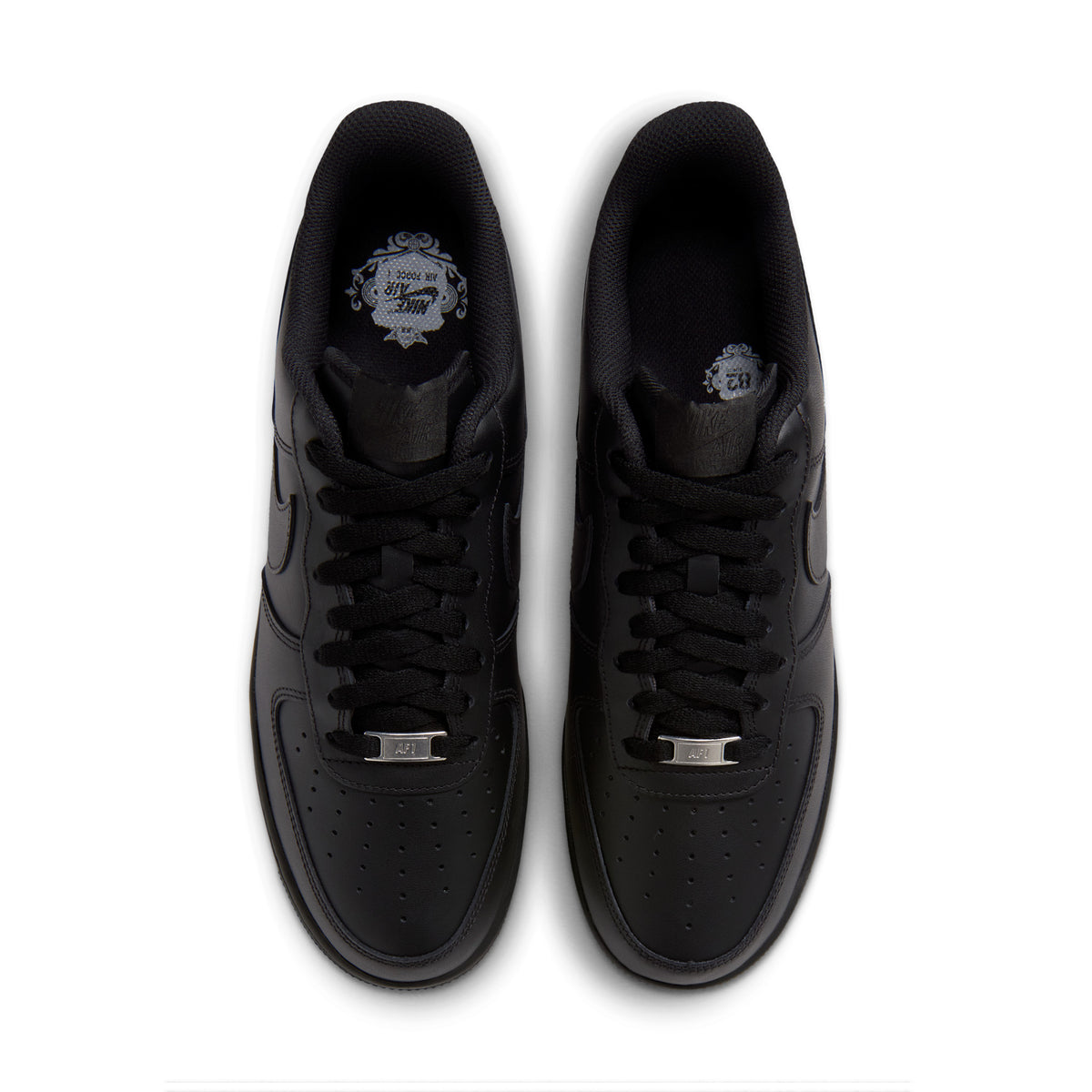 Nike Air Force 1 '07 "Triple Black" – top view