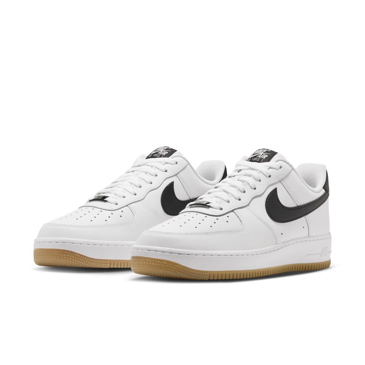 Nike Air Force 1 '07 "White/Black/Gum" – front view