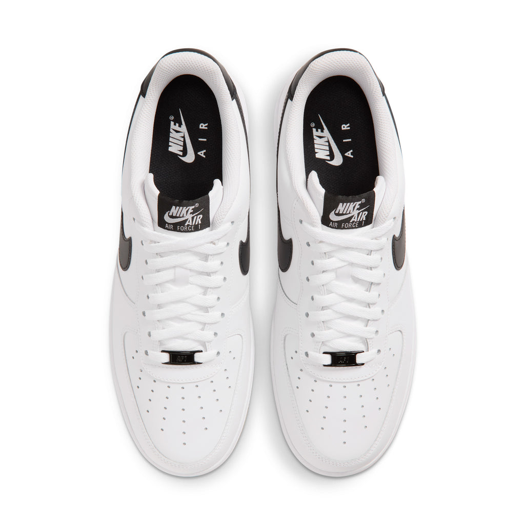 Nike Air Force 1 '07 "White/Black/Gum" – top view