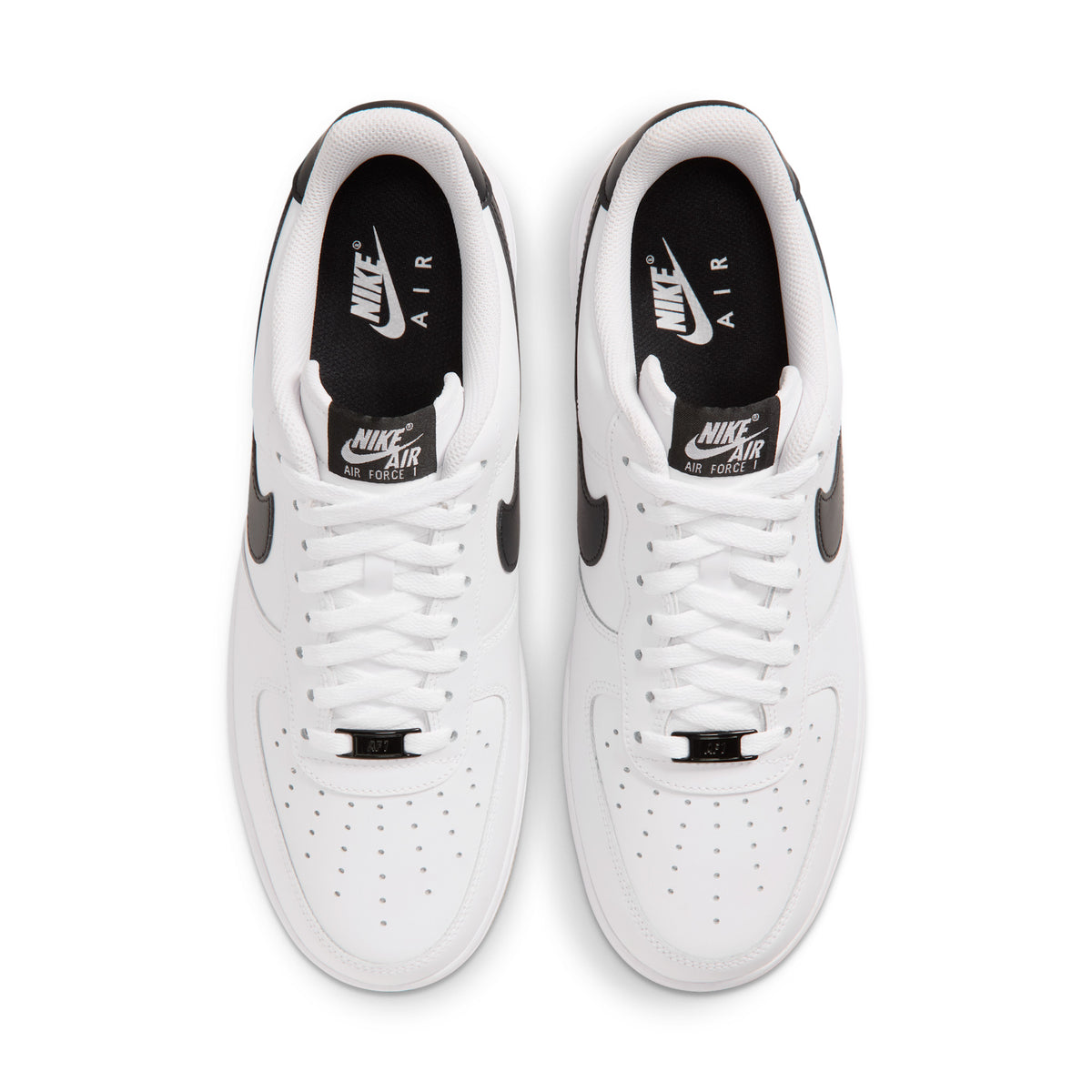 Nike Air Force 1 '07 "White/Black/Gum" – top view