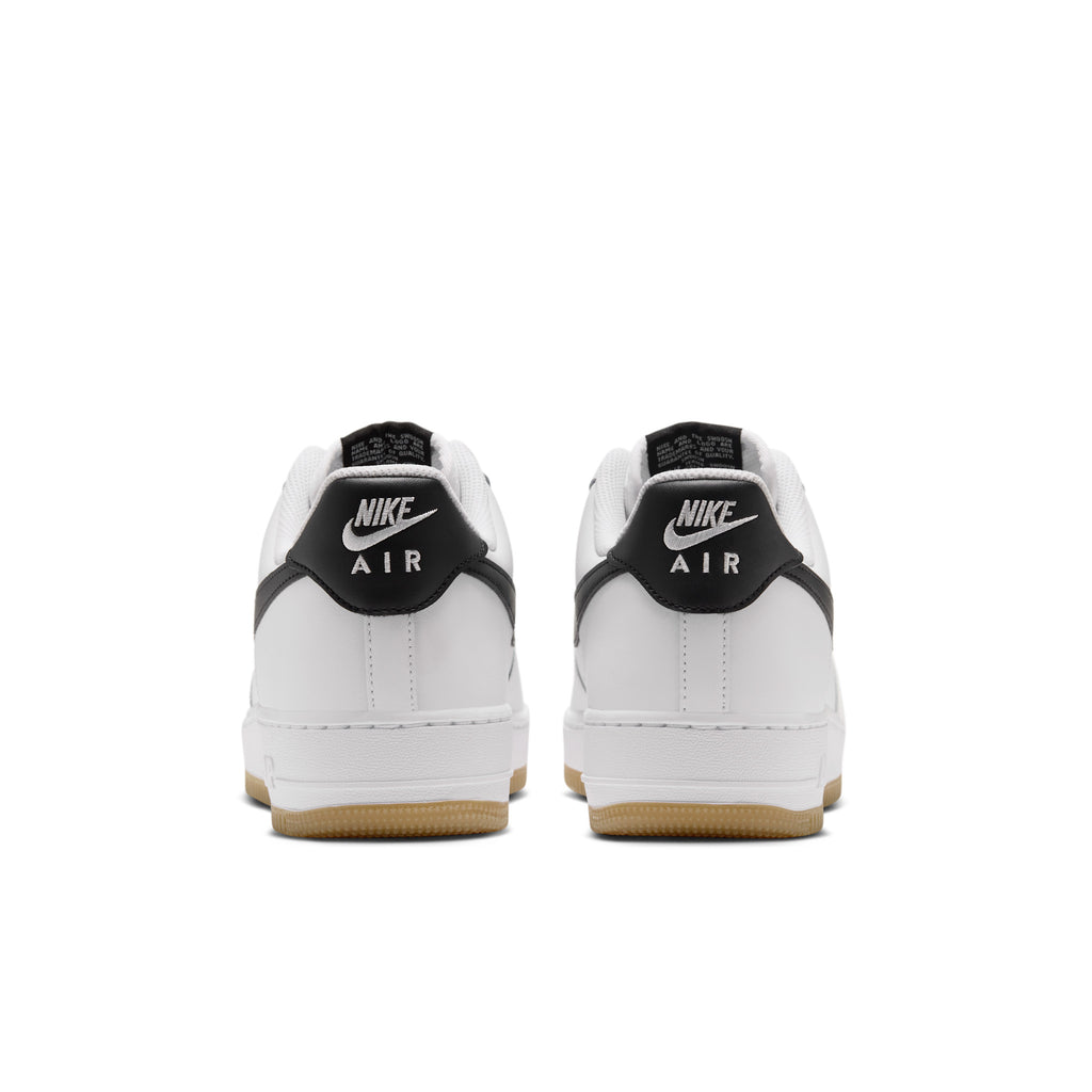Nike Air Force 1 '07 "White/Black/Gum" – back view