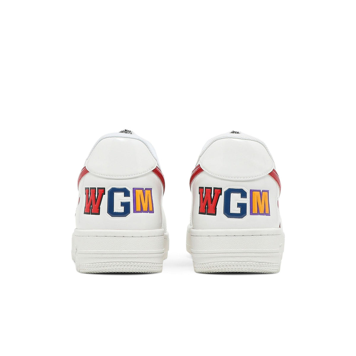 BAPE STA Low "Shark White" – back view