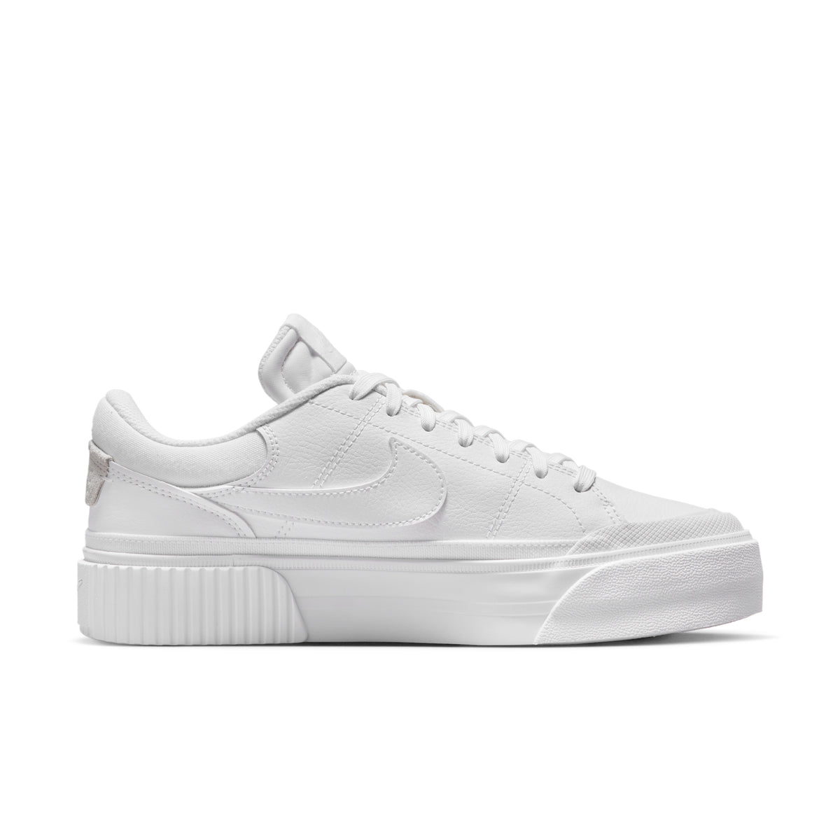 Nike Court Legacy Lift "Triple White" – side view