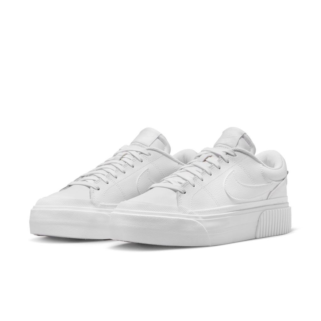 Nike Court Legacy Lift "Triple White" – front view