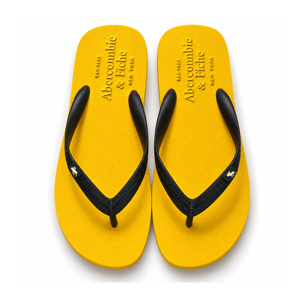 Abercrombie & Fitch Flip-Flops "Yellow/Black" – top