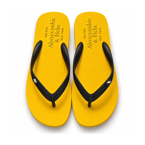 Abercrombie & Fitch Flip-Flops "Yellow/Black" – top