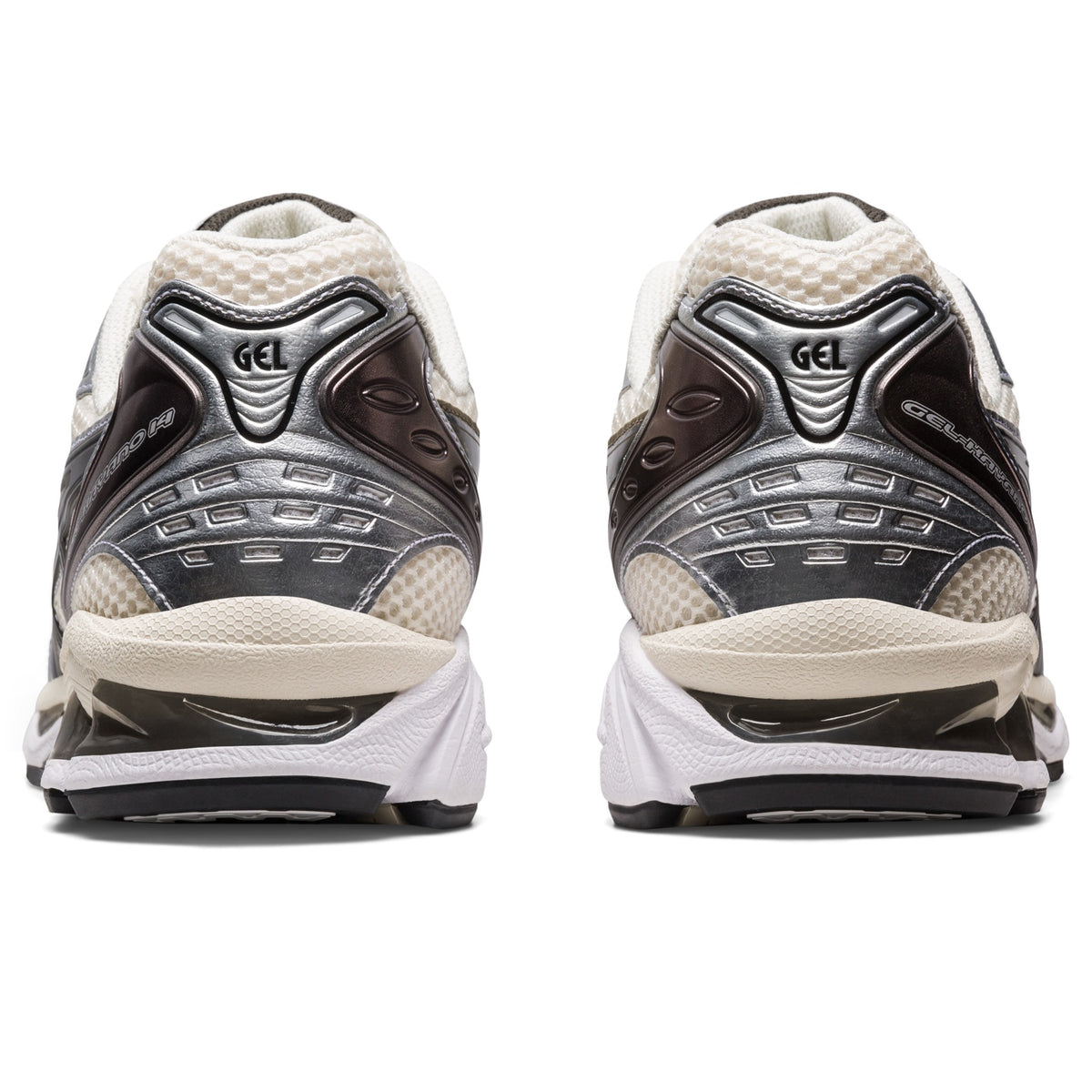 ASICS GEL-Kayano 14 "Cream/Black/Metallic Plum" – back view