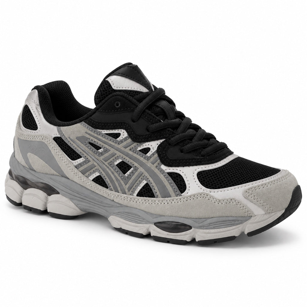 ASICS GEL-NYC "Black/Grey" – front view