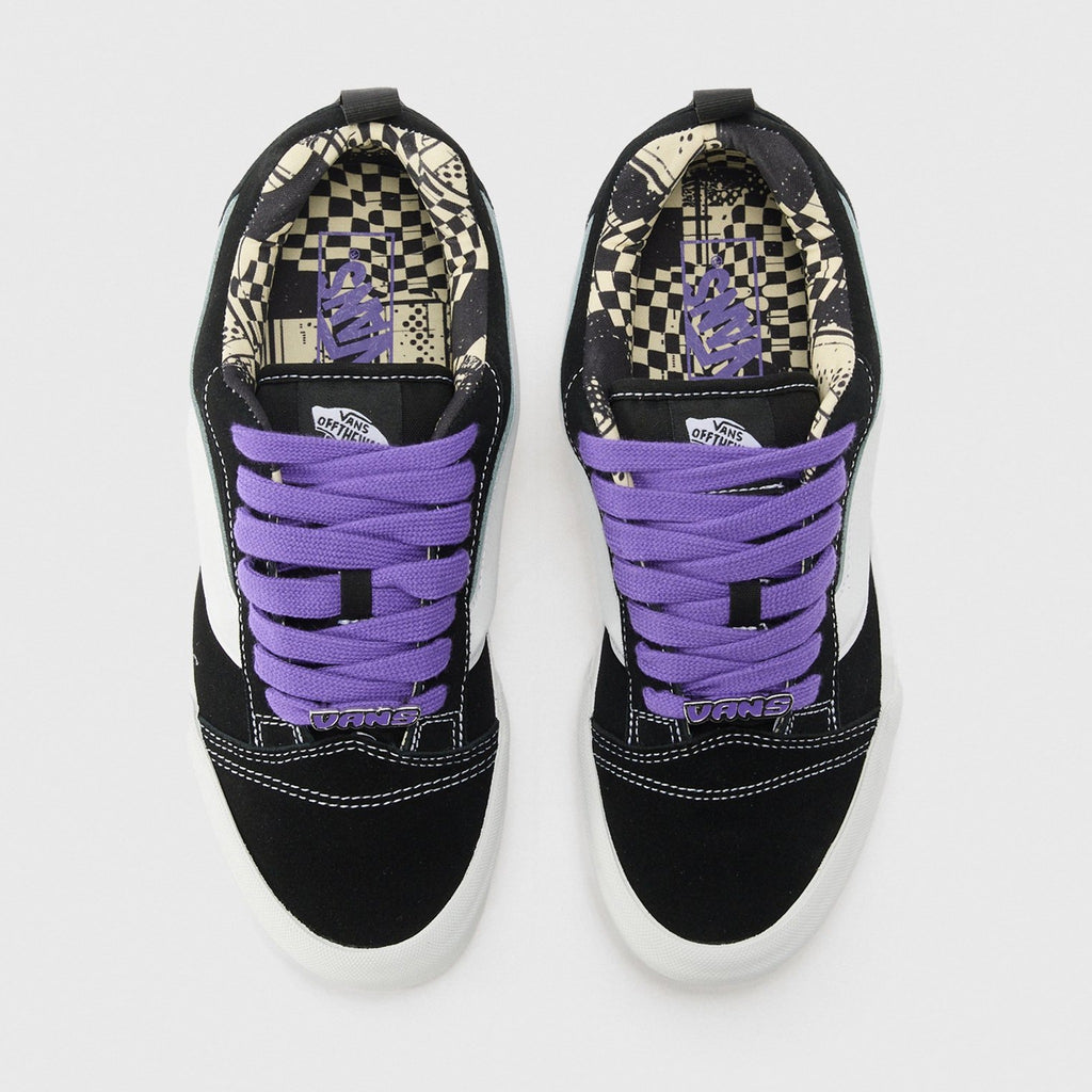 Vans Knu Skool "Black/Electric Grape" – top view