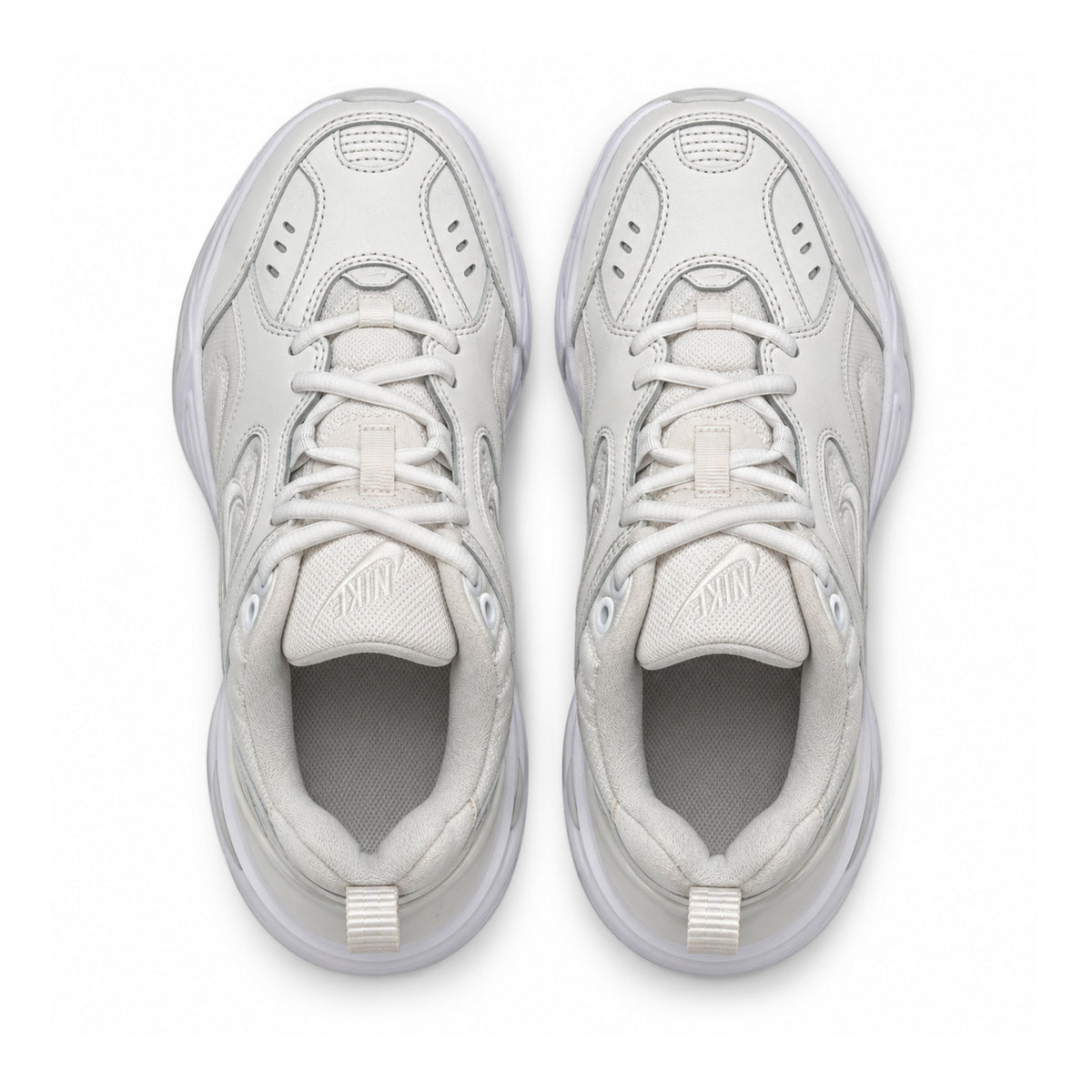 Nike M2K Tekno "Triple White" – top view