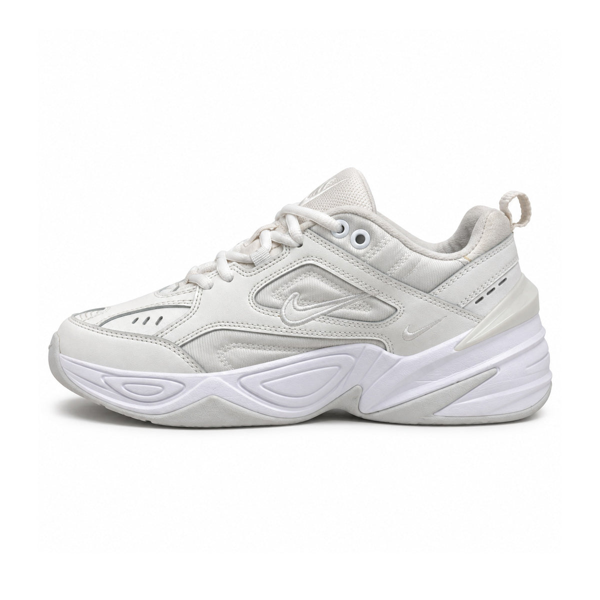 Nike M2K Tekno "Triple White" – inner side view