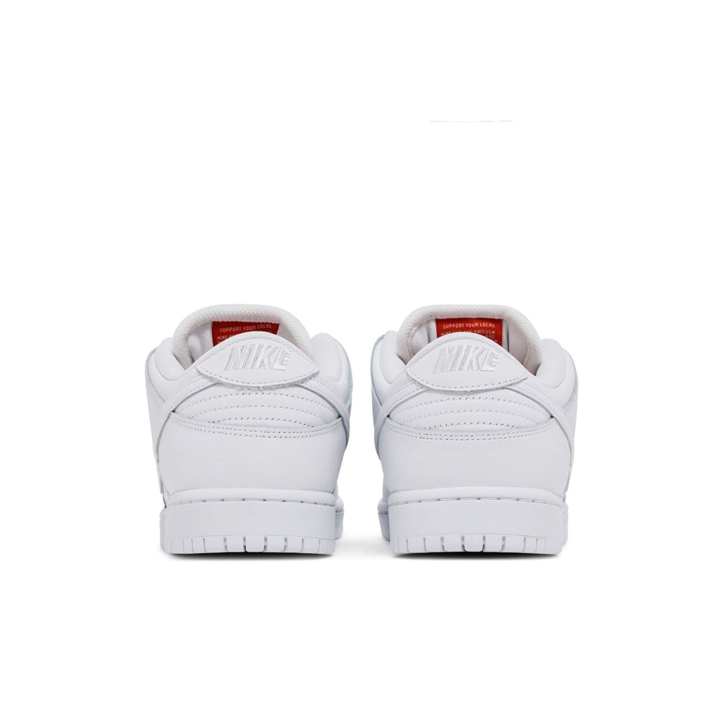 Nike SB Dunk Low Pro "Triple White" – back view
