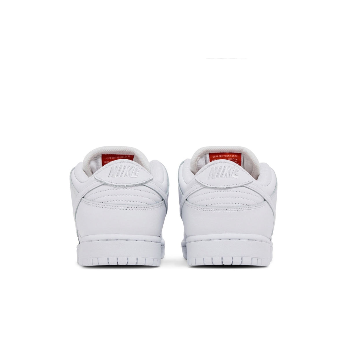 Nike SB Dunk Low Pro "Triple White" – back view