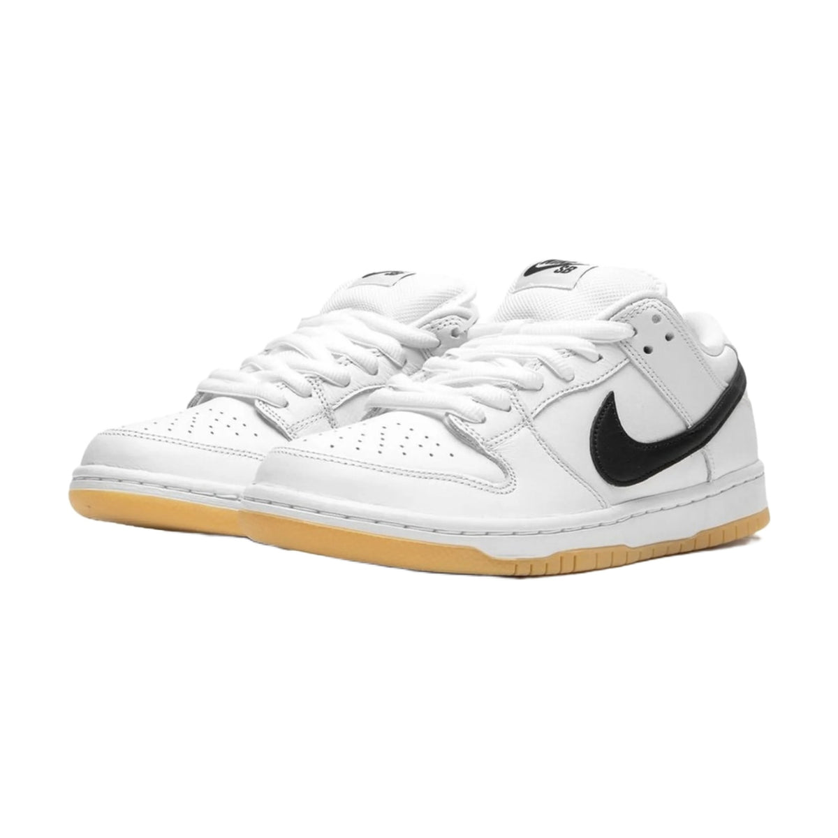Nike SB Dunk Low Pro "White/Gum" – front view