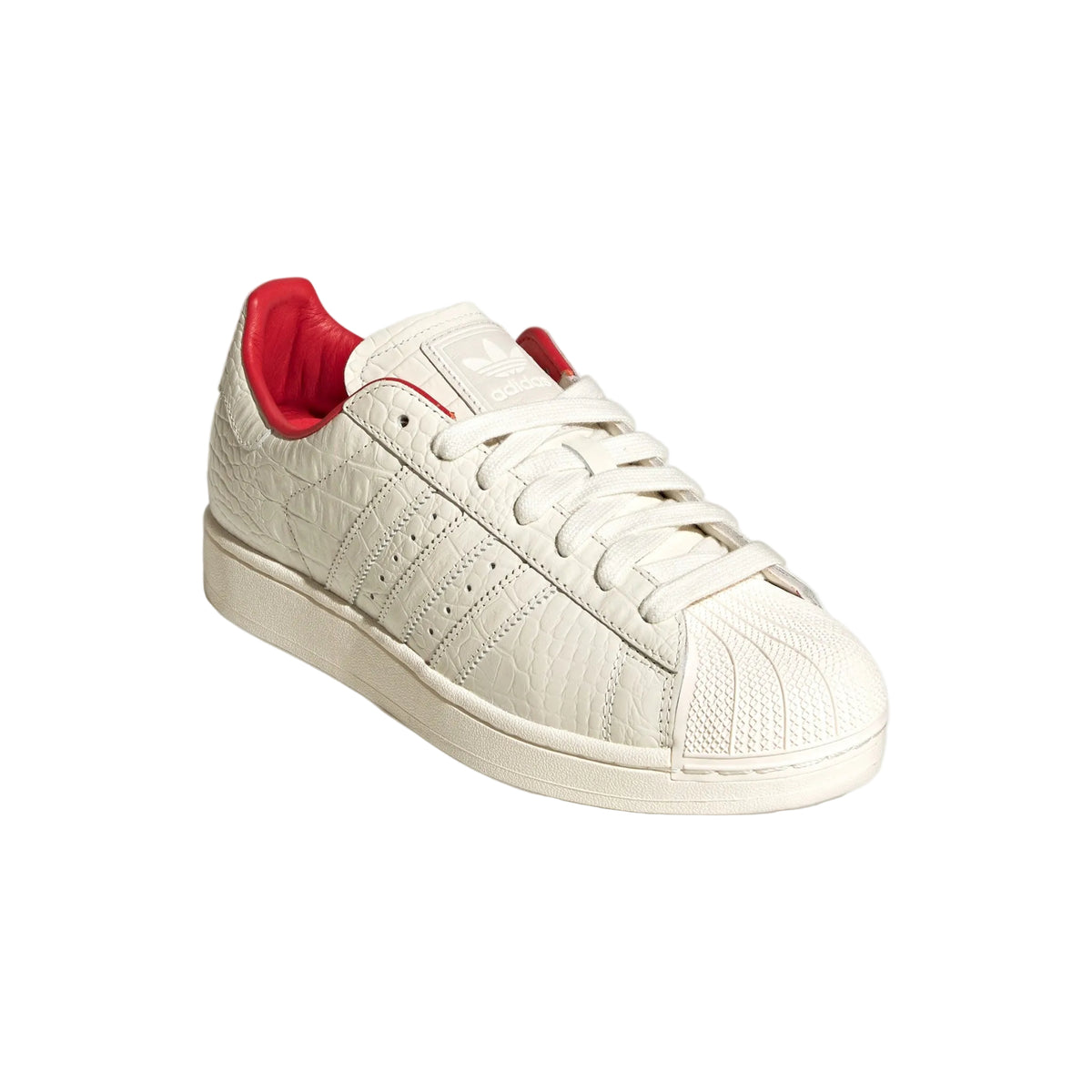 Adidas Superstar II "Core White/Better Scarlet" – front view