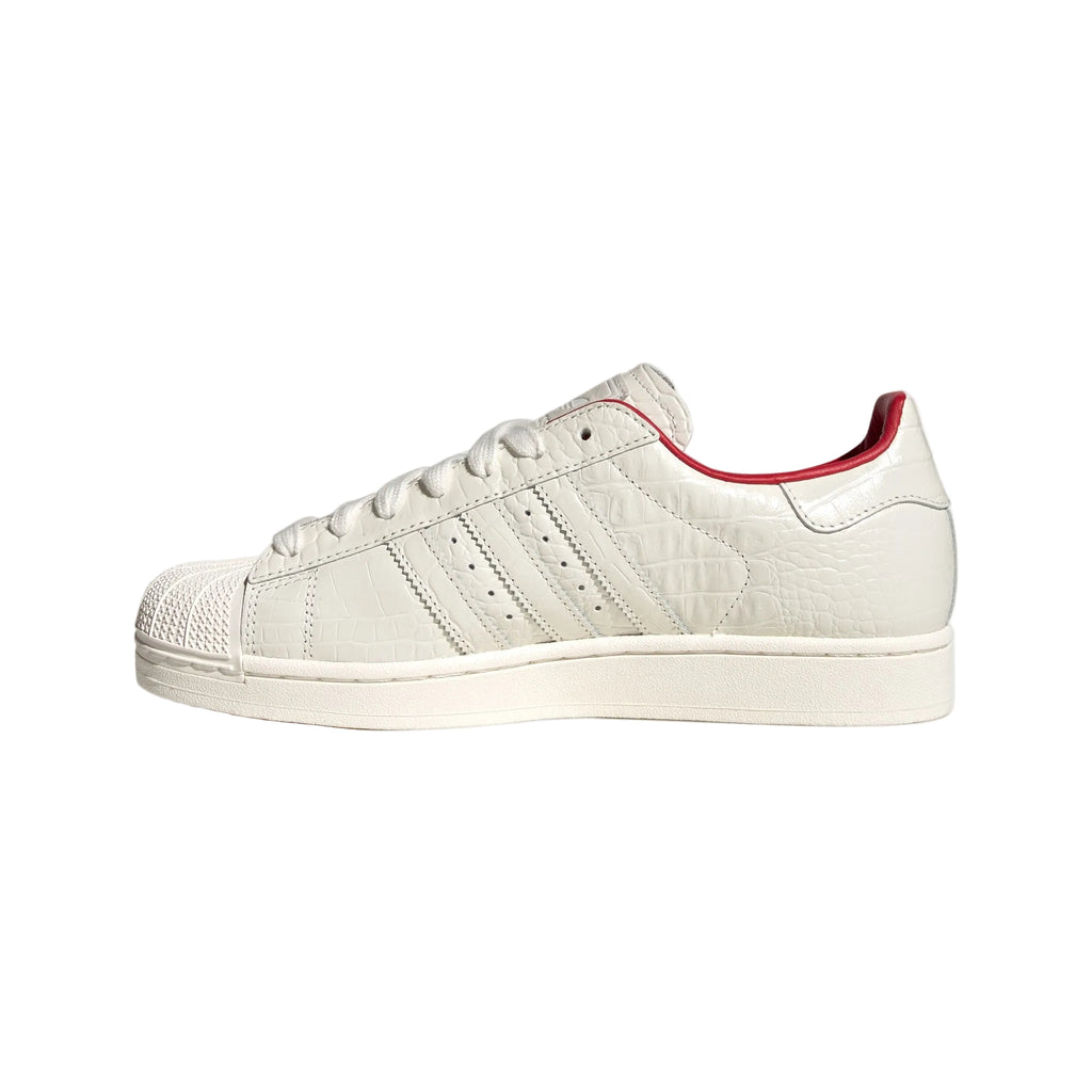 Adidas Superstar II "Core White/Better Scarlet" – other side view