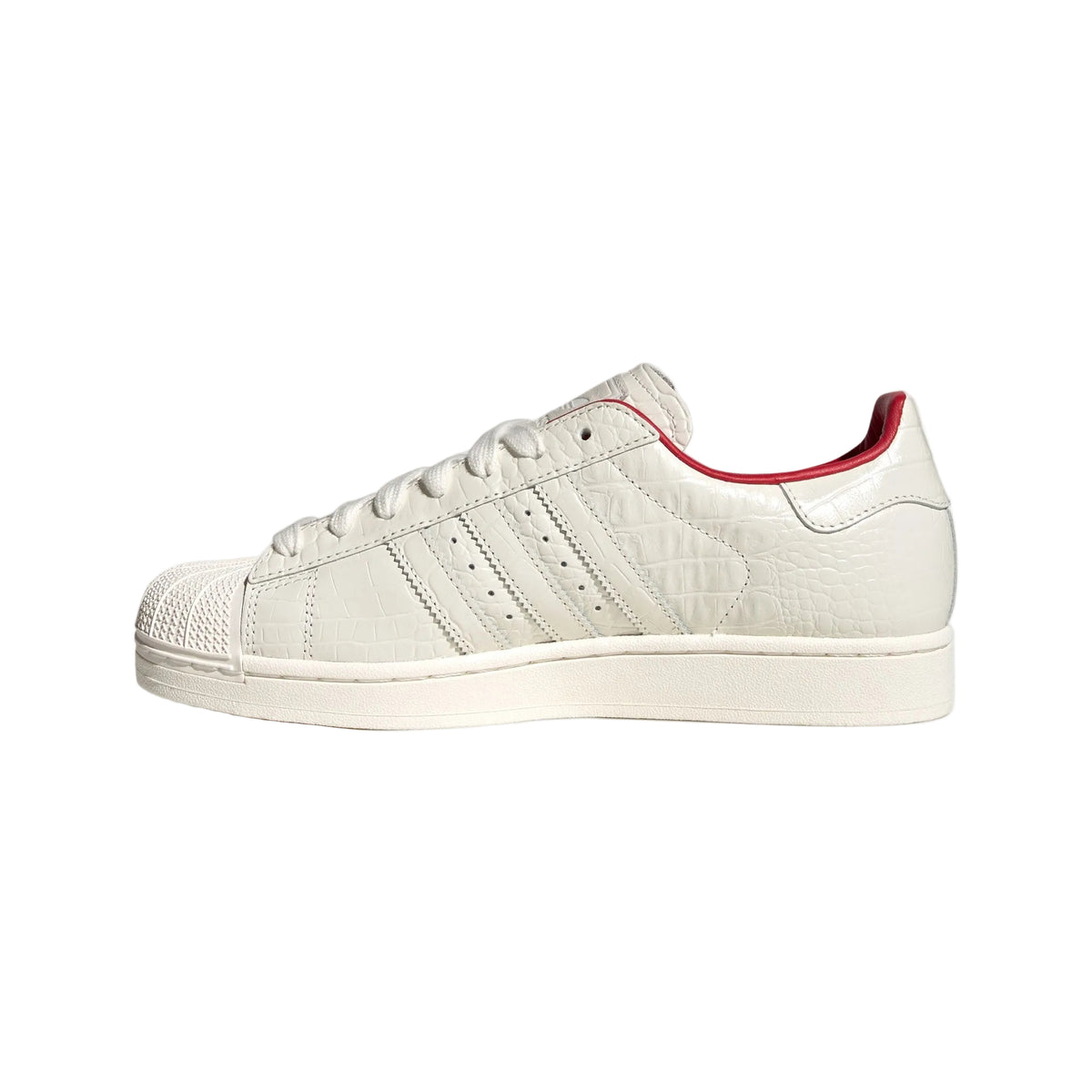 Adidas Superstar II "Core White/Better Scarlet" – other side view
