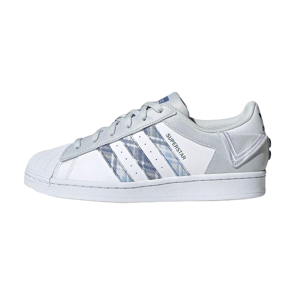 Adidas Superstar "White/Grey Tartan" – other side view