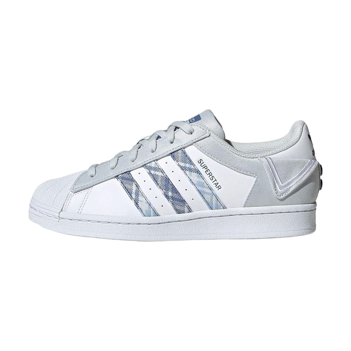 Adidas Superstar "White/Grey Tartan" – other side view