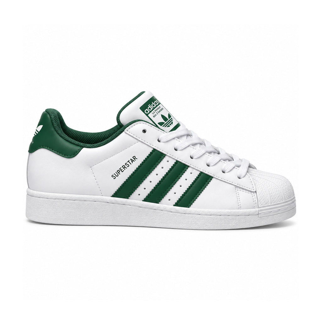 Adidas Superstar "White/Green" – side view