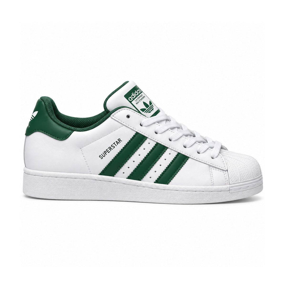 Adidas Superstar "White/Green" – side view