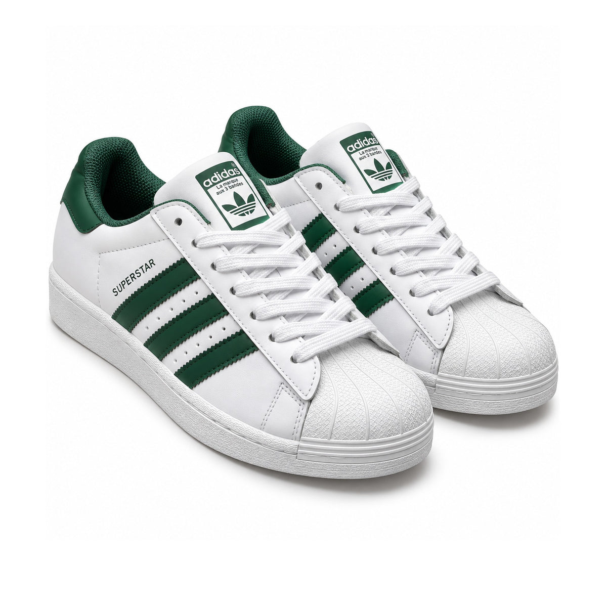 Adidas Superstar "White/Green" – front view