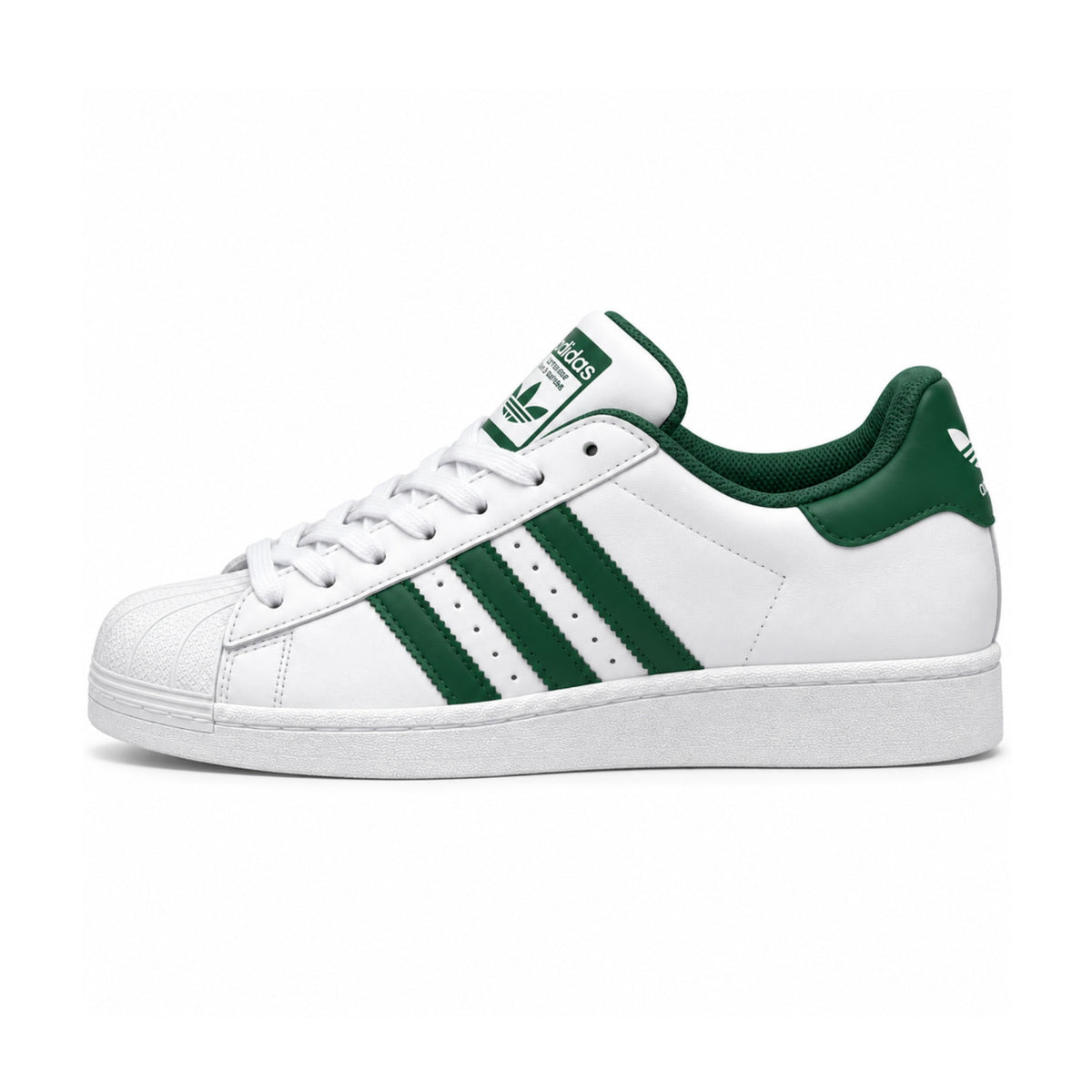 Adidas Superstar "White/Green" – inner side view
