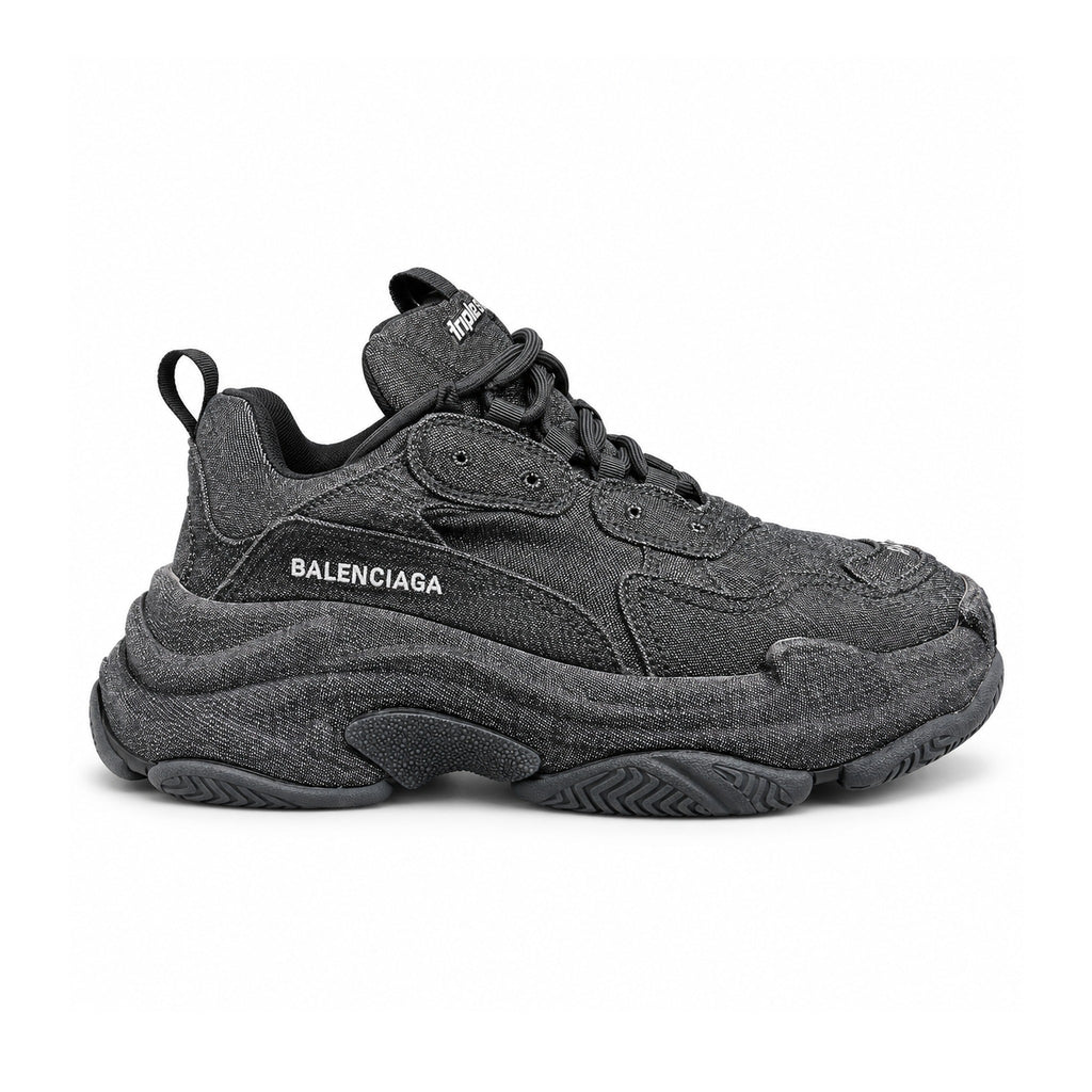 Balenciaga Triple S "Black Denim" – side view